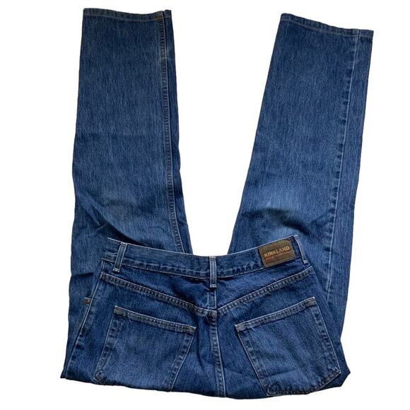 Kirkland Signature Denim Men 32x34 Straight Zip Fly Med Wash Pockets Blue Jeans - Picture 6 of 9